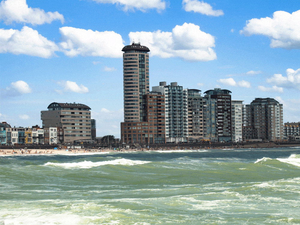Gebouwen bij water