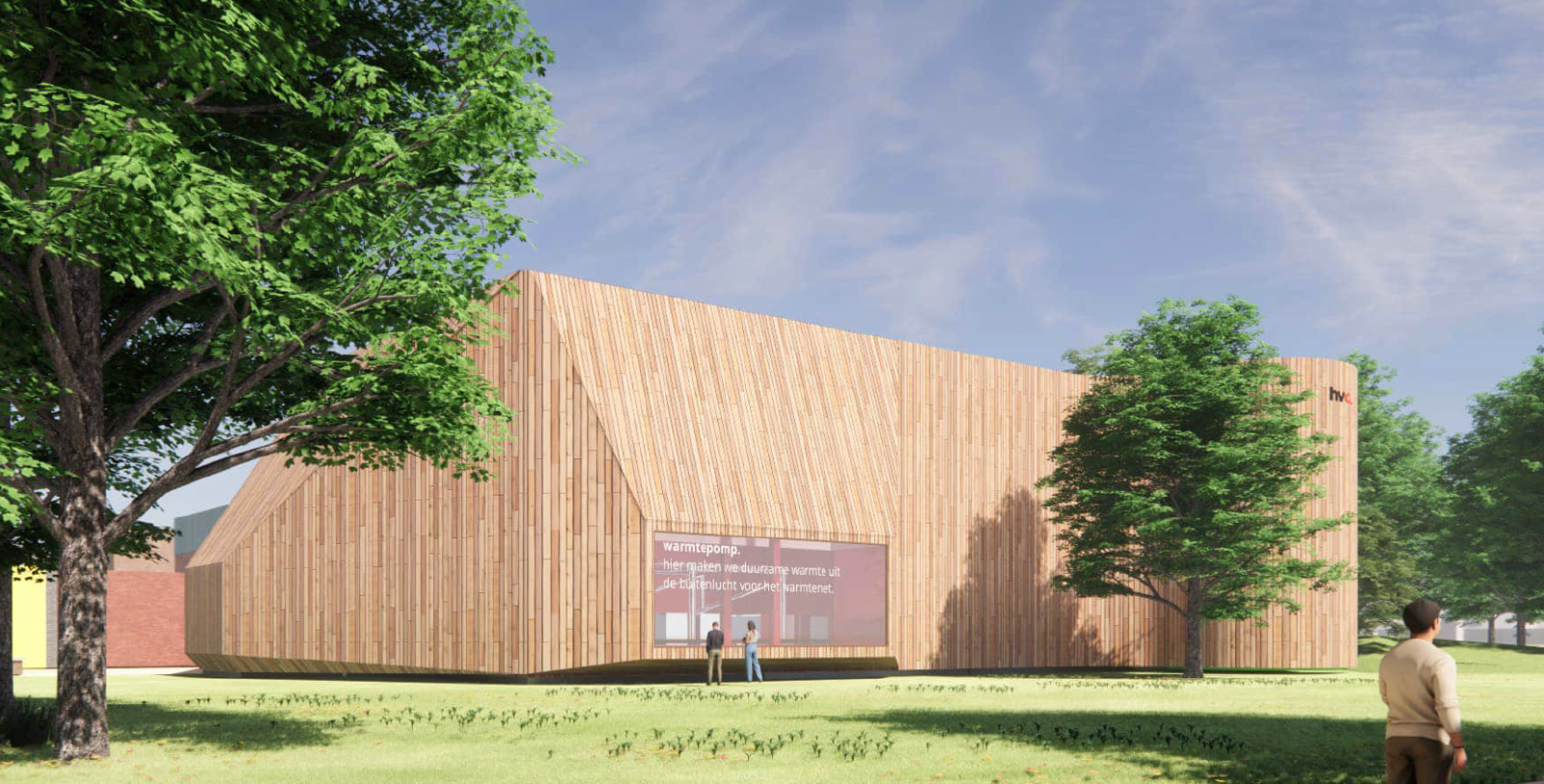 Render van collectief warmtenet Hendrik-Ido-Ambacht